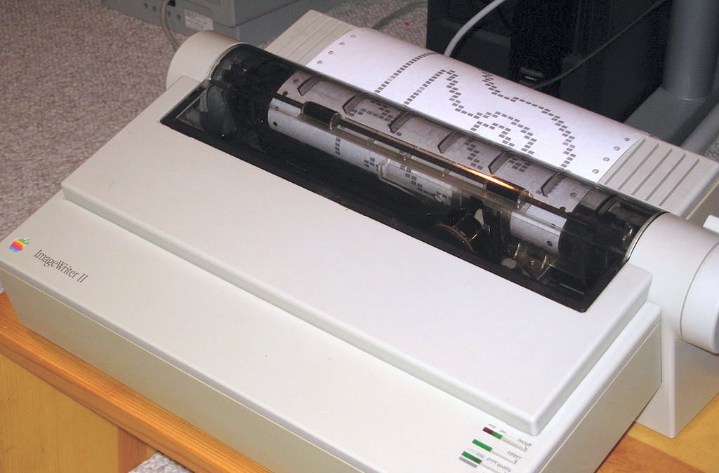 An example of a dot matrix printer