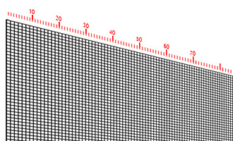 An illustration of how pixels might be counted on a screen